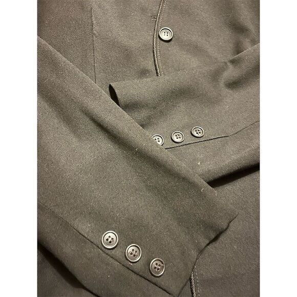 Daniel for Spellbound Women's Black Striped Skirt Suit Set Size 8 Vintage - Picture 5 of 8